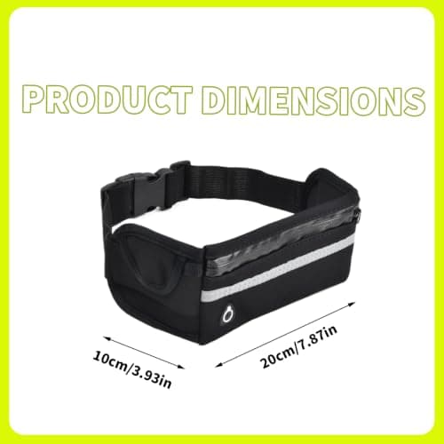 Unisex Running Belt Bag, Lightweight Running Belt Bag, Splash-Proof Belt Bag, Suitable for Sports, Fitness and Travel — view 2