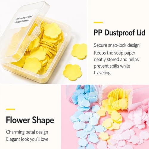 Portable Soap Sheets 230 Pcs – Travel Hand Washing Paper, Mini Disposable Soap Leaves, Instant Dissolving Pocket for Camping, Hiking, Outdoor & Daily Use, Safe for Adults & Kids (Pastel Mix) — view 3