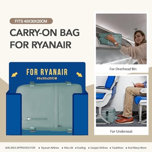 Xkdoai for Ryanair Cabin Bags 40x30x20, Travel Backpack Womens — view 3