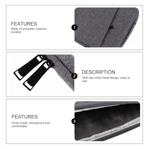 Laptop Sleeve 13.3 Inch Polyester Portable Laptop Handbag — view 3