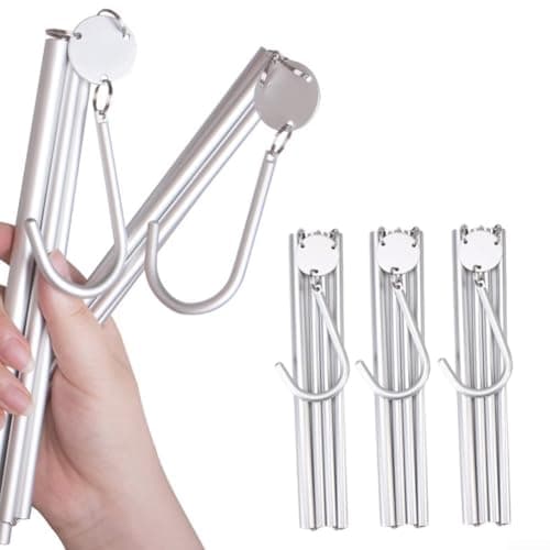 Foldable Travel Hangers 3pcs Aluminum Space Saving — view 6