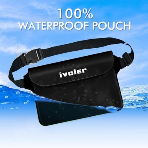ivoler Waterproof Pouch Bag + Phone Case, Black — view 4