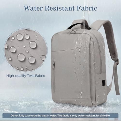 Tavoxda Travel Laptop Backpack, 40x30x20 Underseat Cabin Backpack, Grey — view 5