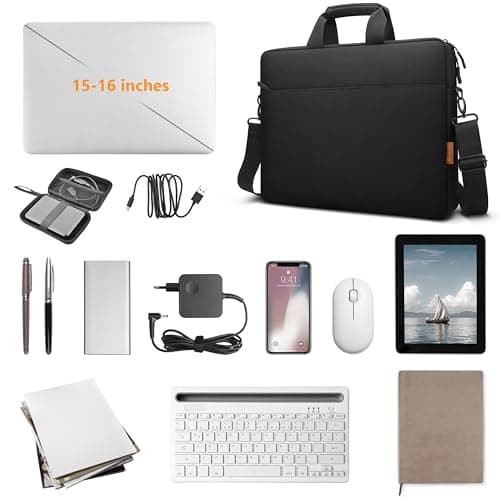 ZYB Waterproof Laptop Bag 15 15.6 16 Inch Laptop Case 15 15.6 16 Inch-Black — view 6