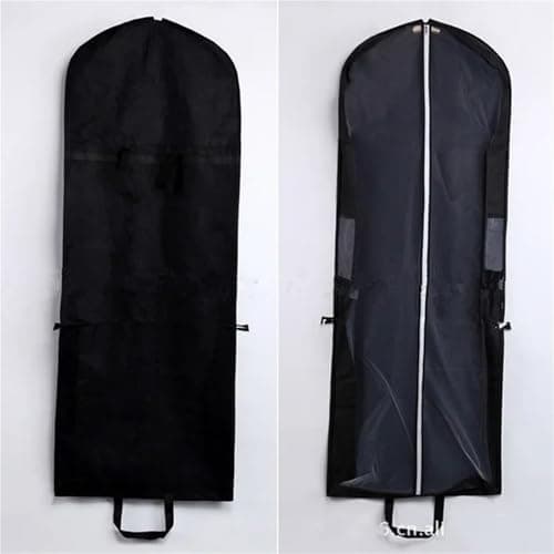 clothes dust bag Large For Wedding Dress Dust Cover Zipper Gown Dustproof Storage Bag Foldable Garment Clothes Case Protector(Yellow) — view 5