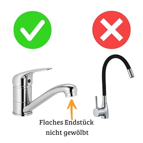 Bradas Garden Hose Tap Adapter – Easy Installation Adjustable Tap Connector – Universal Fit for Kitchen and Garden Faucets — view 6