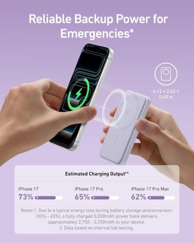 Anker 621 MagGo Power Bank, 5,000mAh Magnetic Portable Charger — view 3