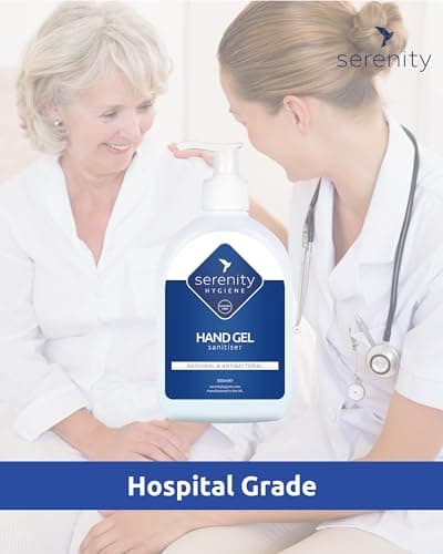 Serenity Hygiene Alcohol-Free Hand Gel Sanitiser – Hospital Grade Antiviral, Kills MRSA, C.Diff & Norovirus – Unscented, Up to 6 Hours Protection – Made in UK — view 2