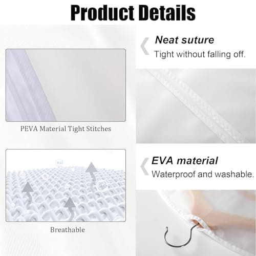 3 PCS Long Dress Garment Bags - Full Length Covers With Zip, Waterproof, Dustproof, Translucent — view 3