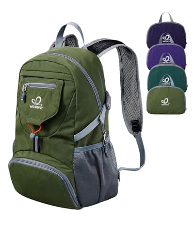 Waterfly Ultra Lightweight Foldable Backpack: 20L Packable Rucksack