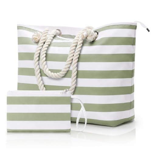 KALIDI Extra Large Beach Bag for Women with Small Bag