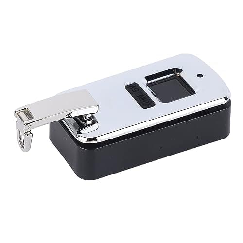 Cryfokt Fingerprint Lock Small Keyless Biometric Lock for Travel Suitcases Bags Aluminium Alloy 3.7V Compact Size (White) — view 4