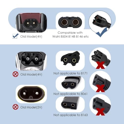 4V 2A Charger for Wahl Hair Clippers 5 Star 8164 8591 8148 8504 — view 4