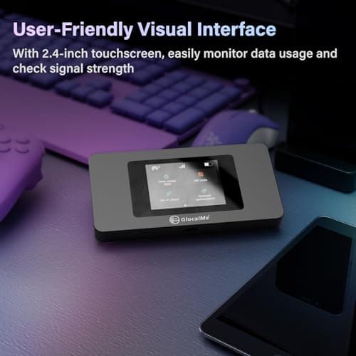 GlocalMe Duo Turbo Portable WiFi Hotspot, No SIM Card Needed, No contract and roaming fees, Dual modem mobile MiFi Device with Global 1GB Data, 4G LTE Router for Home or Travel in 200+ Countries — view 4
