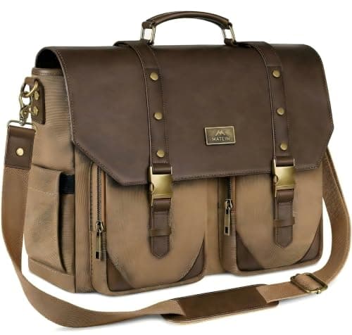 MATEIN Canvas Messenger Bag for Men, Vintage Satchel