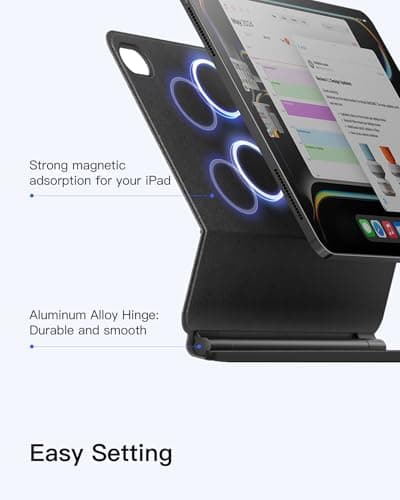 Inateck Magnetic Keyboard Case for iPad 11th Gen A16 11" /10th Gen 10.9" — view 4