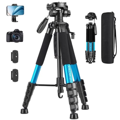 JOILCAN Camera Tripod for Canon Nikon,74" Tall Lightweight Camera Stand