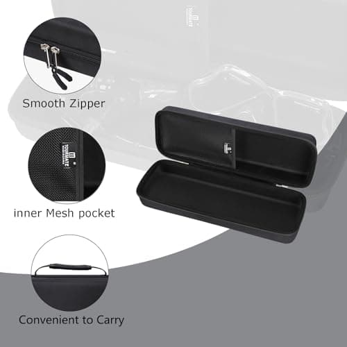 Tourmate Hard Storage Case for Greatever/Ezire/JRing/Aegend/HIKOTEY/Dry Snorkel Set,Travel Case for PIYAZI/Seovediary/Kwambiri/ZipAura Anti-Fog Scuba Diving Mask (Only Box) (Black) — view 4