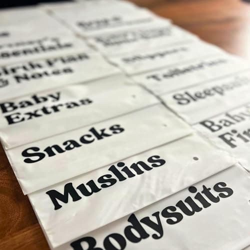 Hospital Bag Organiser Pouches 22 With Labels Hospital Bag Maternity Essentials For Baby Maternity Organiser Bags For Mum And Newborn Pregnancy Essentials Pouches For Mum And Baby In Various Sizes — view 2