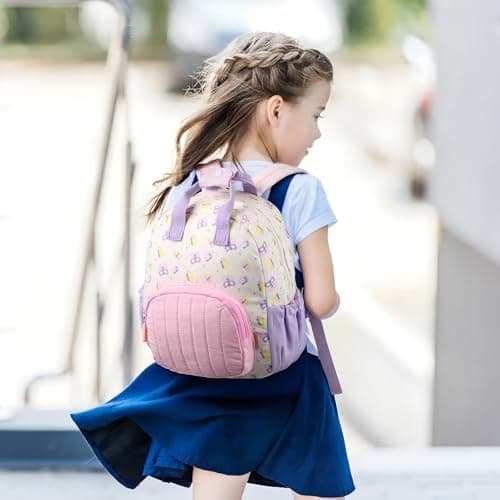 GAGAKU Toddler Backpack for Girls - Kids Nursery Backpack Mini Children Backpack 2-4 years Breathable Comfortable Preschool Kindergarten Elementary Rucksack Travel toddler Bag - Butterfly — view 5