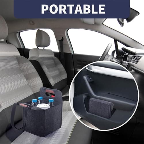 Drink Carrier with Handle Coffee Beverage Transporting Organizer Foldable — view 3
