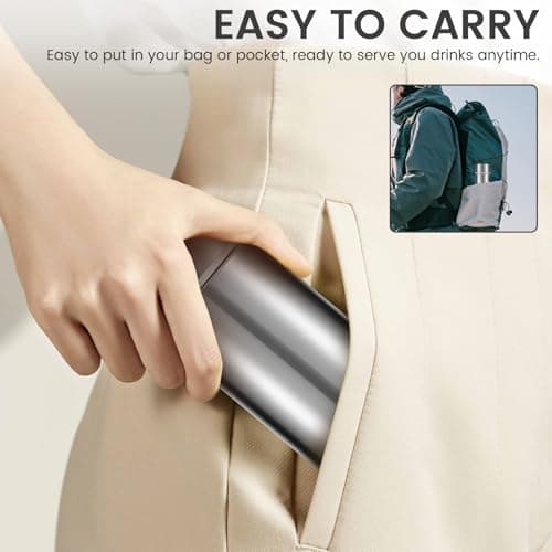 4Pcs Small 120ml Water Bottle Mini Coffee Vacuum Flask Small Capacity Portable Stainless Steel Travel Drink Mini Flask Insulated Cup for Home School Office Camping — view 4