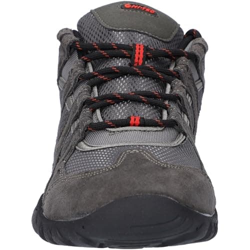 Hi-Tec Men's Quadra Ii Walking Shoe,Charcoal/Zingy RED, 8 UK — view 2