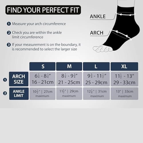 Rymora Foot Compression Socks Sleeves (Pair) (White) (Medium) [M] — view 2