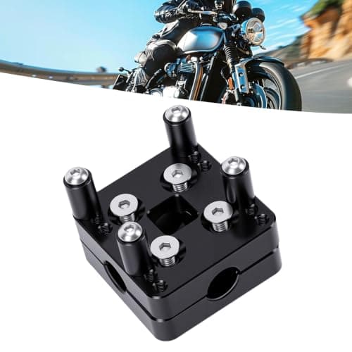 aqxreight 12mm GPS Mount Bracket, CNC Machined Aluminum with AMPS Hole Pattern, Compatible with Zumo XT and QuadLock for R1200 1250 GS GSA 2014-2022 Tenere 700 — view 3