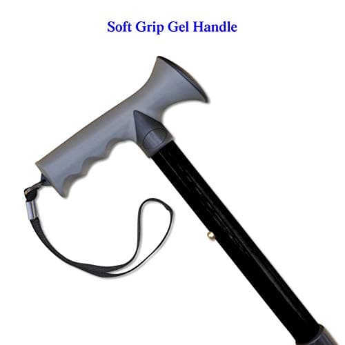 Life Healthcare Gel Handle Walking Stick, Adjustable Aluminium Cane — view 4