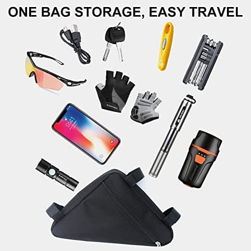 Bicycle Triangle Frame Bag - Waterproof, Ideal for Lock Tools & Rain Jacket — view 4