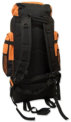 Andes Bright Orange Ramada 120L Extra Large Hiking Camping Backpack/Rucksack Luggage Bag — view 2