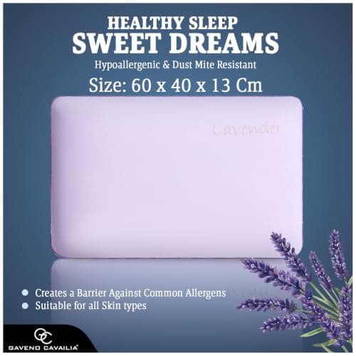 GC GAVENO CAVAILIA Lavender Scent Pillow Memory Foam with Removable Cover — view 5
