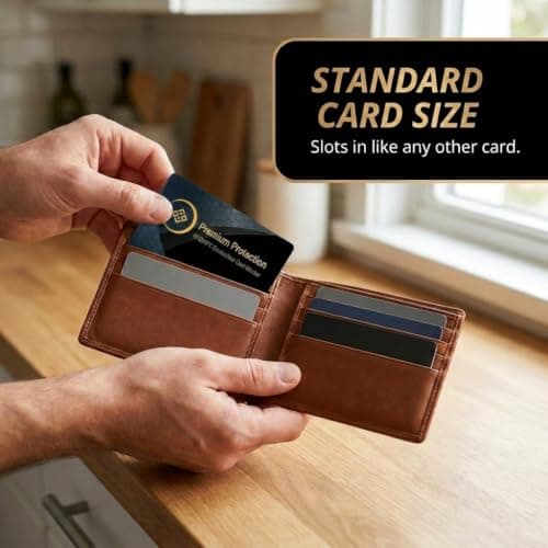 KF-Premium RFID Blocking Cards, Bank & Credit Card Protector, 2 Pack, Gold — view 4