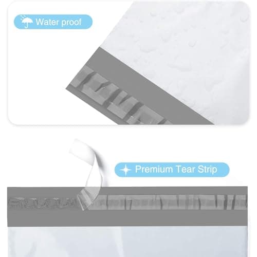 Switory Parcel Bags Postage Bags,for Posting Clothes Poly Postal Bags Self Seal Mailing Bag for Clothes Envelopes Postage Bag for Packaging, 25Pcs - White (10X13Inch) — view 2