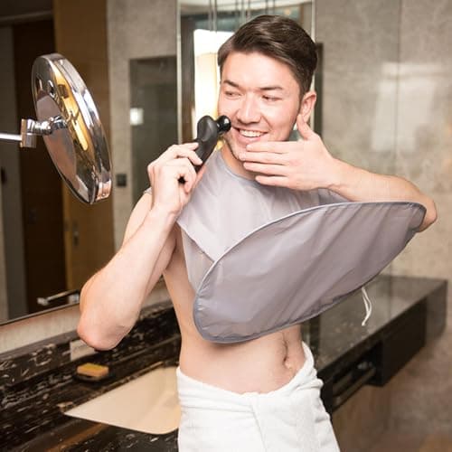 Shaving Bib Folding Washable Waterproof 3D Design — view 4