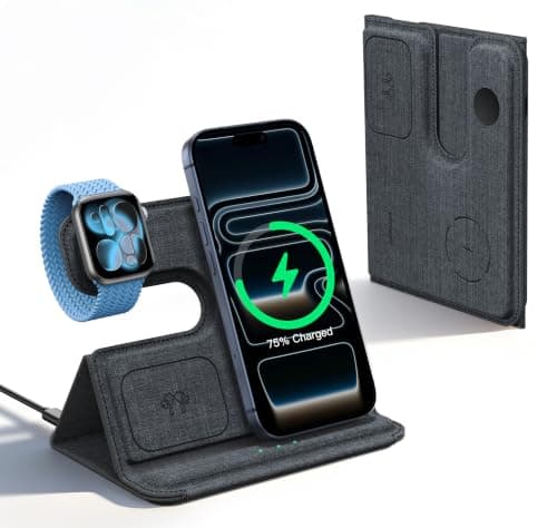 Lamicall 3 in 1 Wireless Charging Station for MagSafe, Foldable Charger