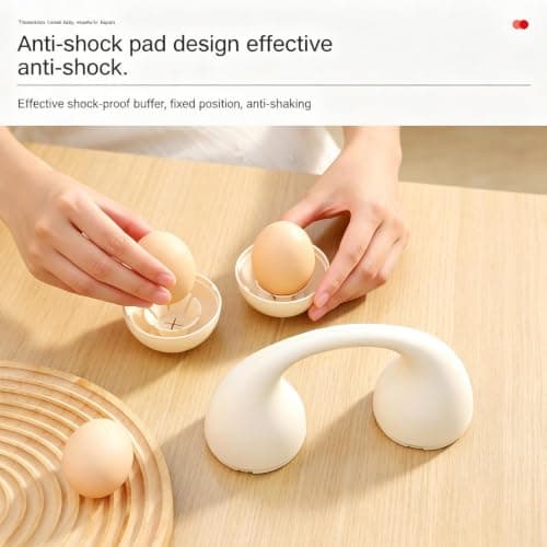 Eggs Holder Earphone Design 2-Grids Shockproof Portable Box — view 4