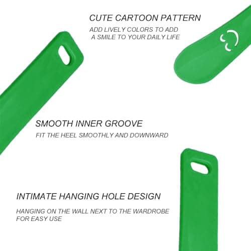 Lmyzcbzl Plastic Shoe Horns, Kids Shoe Horn, Portable Shoe Horn, Short Handle Shoehorn, Shoehorn Suitable for Men, Women, Kids, Seniors — view 3