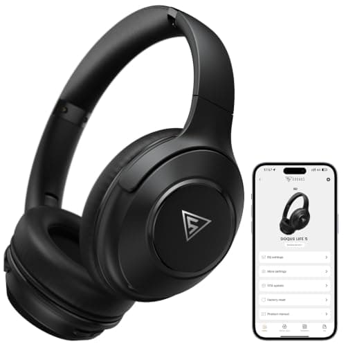 DOQAUS Bluetooth Headphones Over Ear Wireless, 9 EQ Modes & App Control