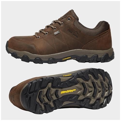 Peter Storm Men’s Lindale Walking Shoes with High Traction Rubber Sole for All Seasons, Durable Leather Uppe (Brown, UK Footwear Size System, Adult, Men, Numeric, Medium, 10) — view 3