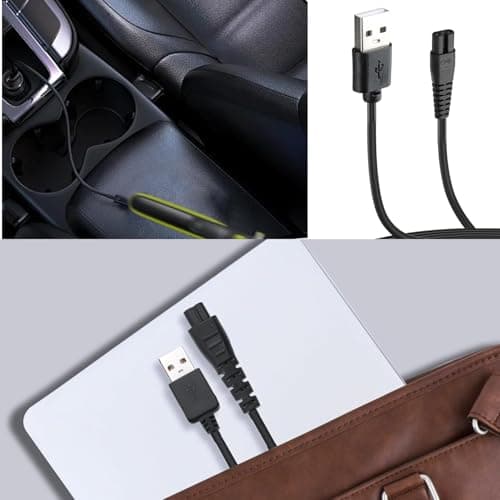 USB Charger Cable Compatible with Xiaomi Electric Shaver – Replacement Razor Charging Cord for Xiaomi Mijia Electric Razor, Durable Shaver Charger Cable for Home, Travel & Daily Use — view 5