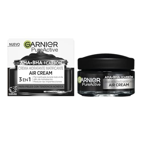 Garnier PureActive AHA+BHA Mattifying Moisturising Cream with Charcoal 50