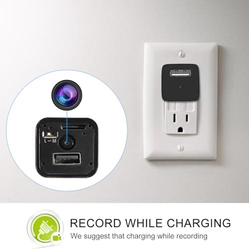 Security Camera Hidden Camera Charger 1080P Indoor Secret Cameras-NO WIFI — view 6