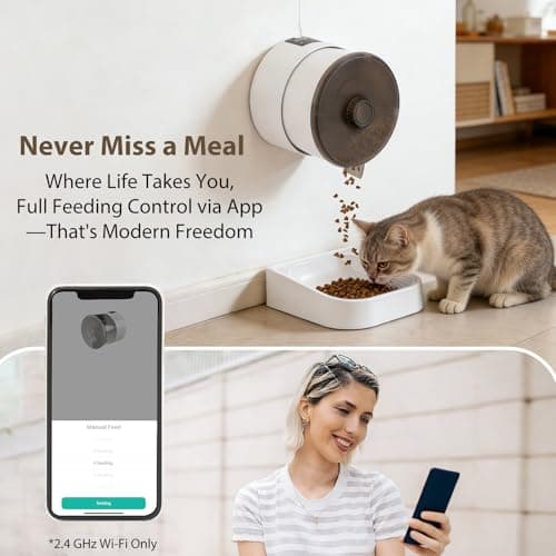 GOYJOY Automatic Cat Feeder 3.5L with WiFi and Timer — view 6