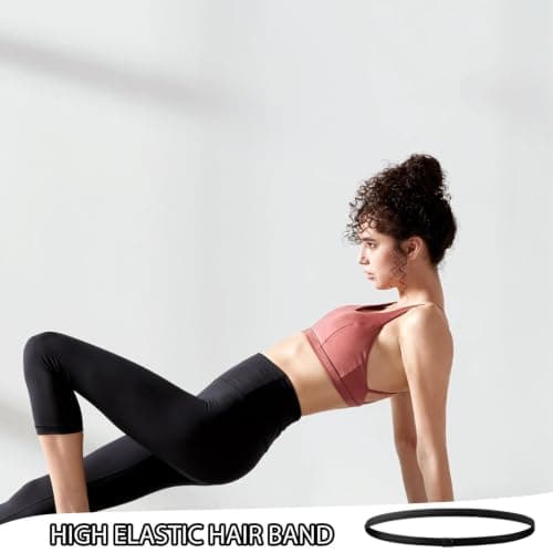 Workout Headband - Silicone Elastic Sports Hair Band | Non Slip Sweat Wicki — view 3