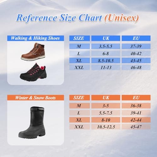 HONYAO Crampons, Ice Cleats for Shoes and Boots, Snow Grips for Men Women, Silicone Stainless Steel Ice Grips for Winter Walking Hiking Outdoor Fishing, Grippers Shoe Spikes Grips Traction, M — view 3