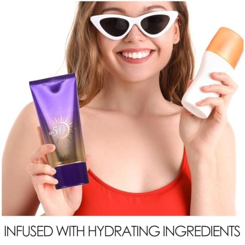 Purple Liquid Sunscreen Broad Spectrum Face Body — view 3