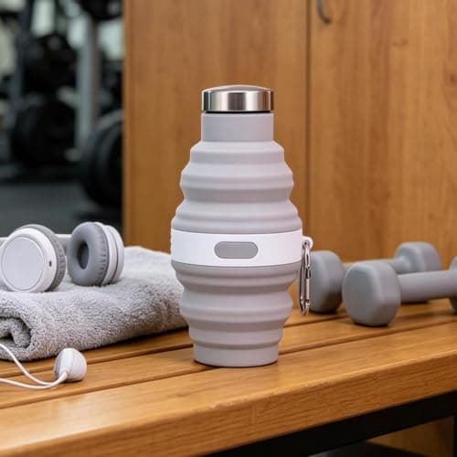 Silicone Water Bottle 475ml Silicone Foldable Leakproof Container — view 3