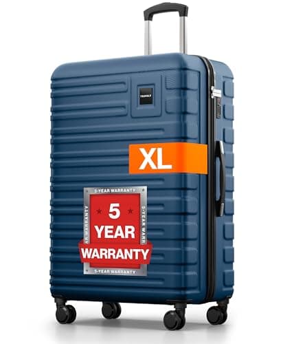 Polycarbonate XL Suitcase Large 77cm - 158cm Linear Dimensions - 20kg Suitcase Including TSA Lock, Hard Shell, Travel Case